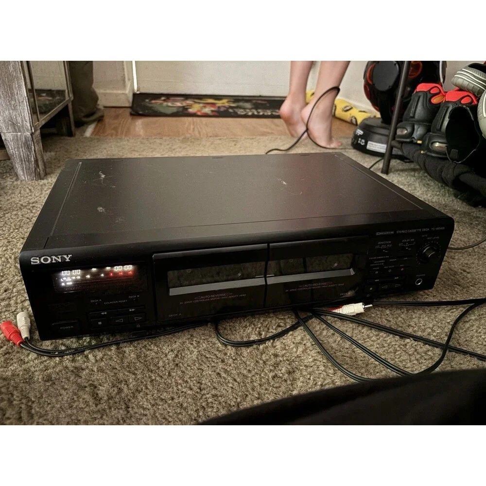 Sony TC-WE405 Stereo Separate Double Auto Reverse Cassette Deck HIFI *No Remote*
